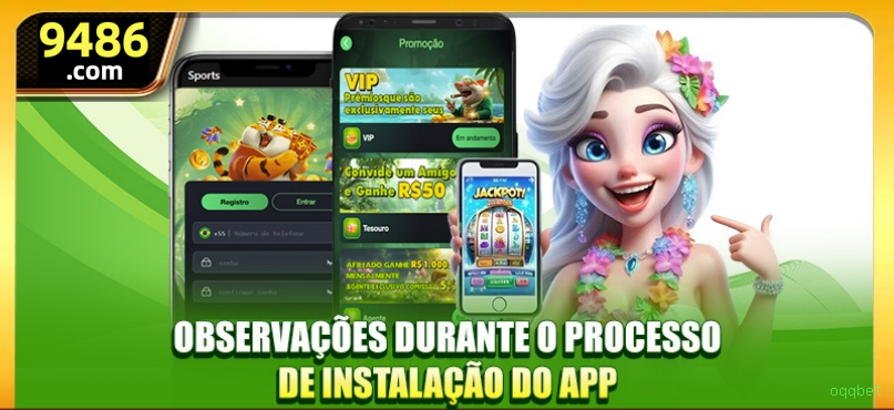 Aplicativo móvel oqqbet para iOS e Android